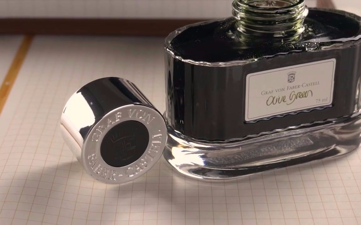 辉柏嘉 olive green橄榄绿 钢笔墨水试色 | 也一直是网红款了