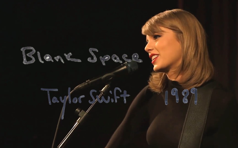 [图]【经典回顾】Black Space不插电版live霉霉TaylorSwift献唱