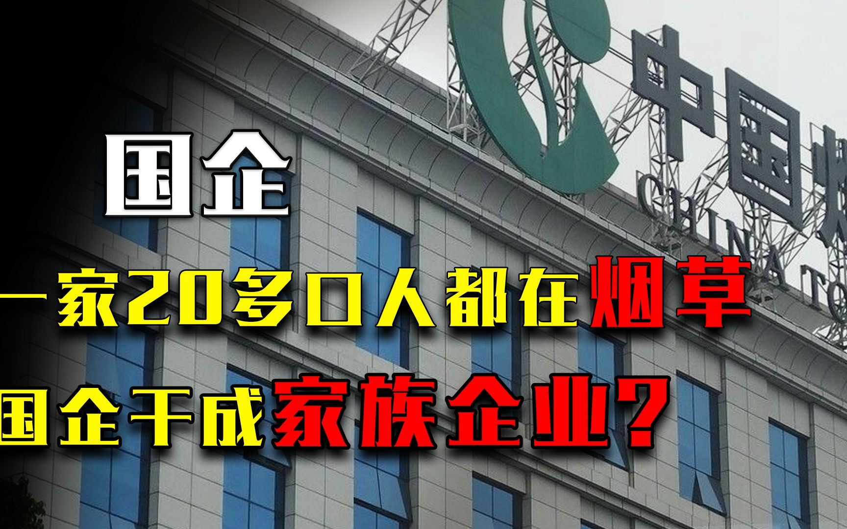 一家20多口人都在烟草工作,硬是将国企干成家族企业?国家出手了哔哩哔哩bilibili