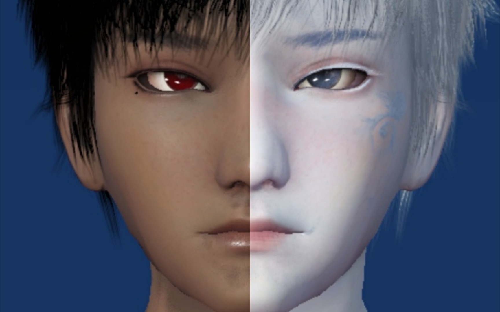 【妄想山海捏脸】黑白双生 "我们永不分离."_哔哩哔哩_bilibili