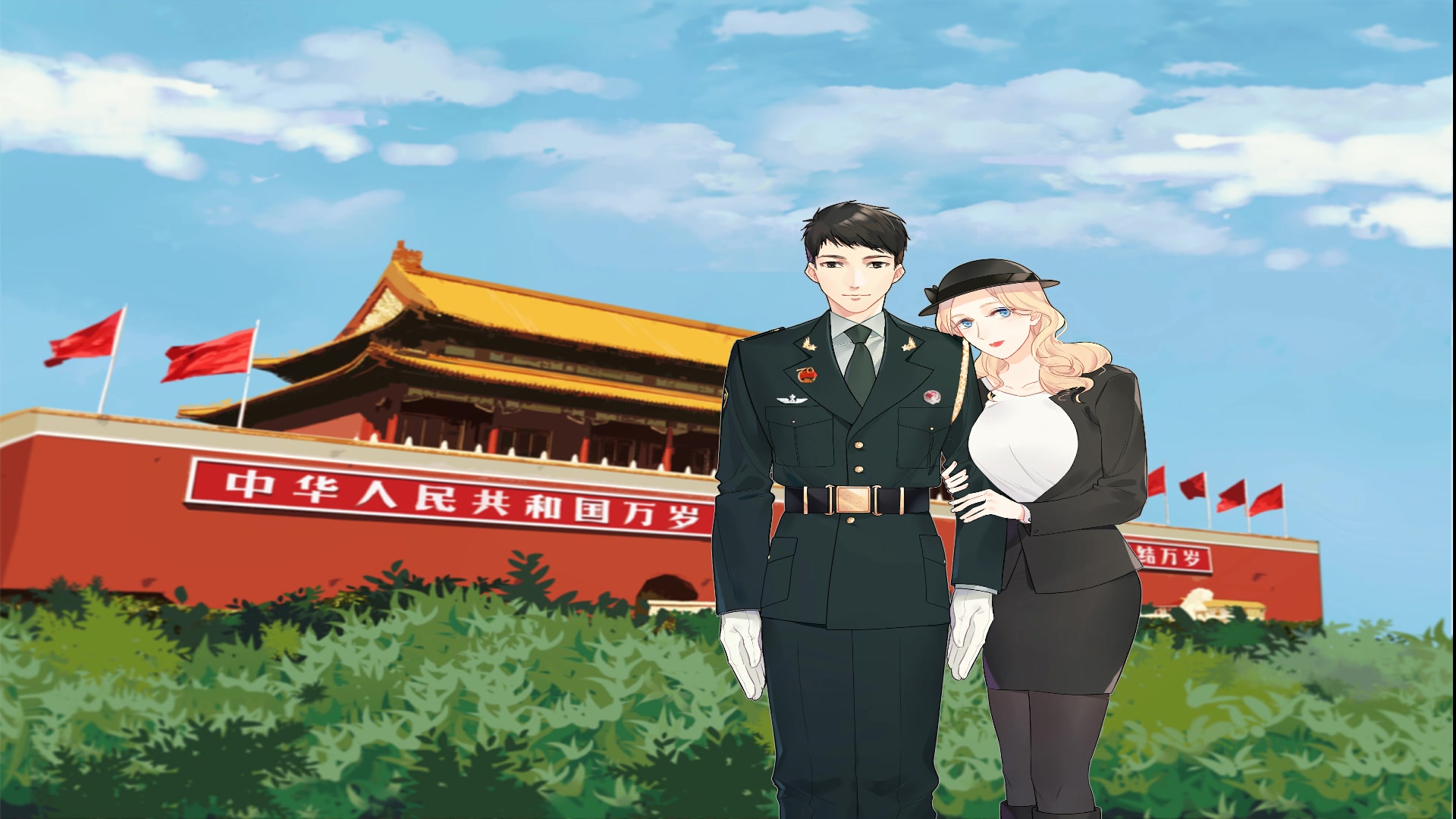 钢铁洪流进行曲ziangandrachel演唱版和bgm版