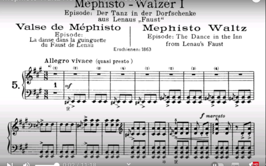 [图]【Cziffra齐夫拉】-李斯特梅菲斯特圆舞曲 Mephisto Waltz No.1 S.514