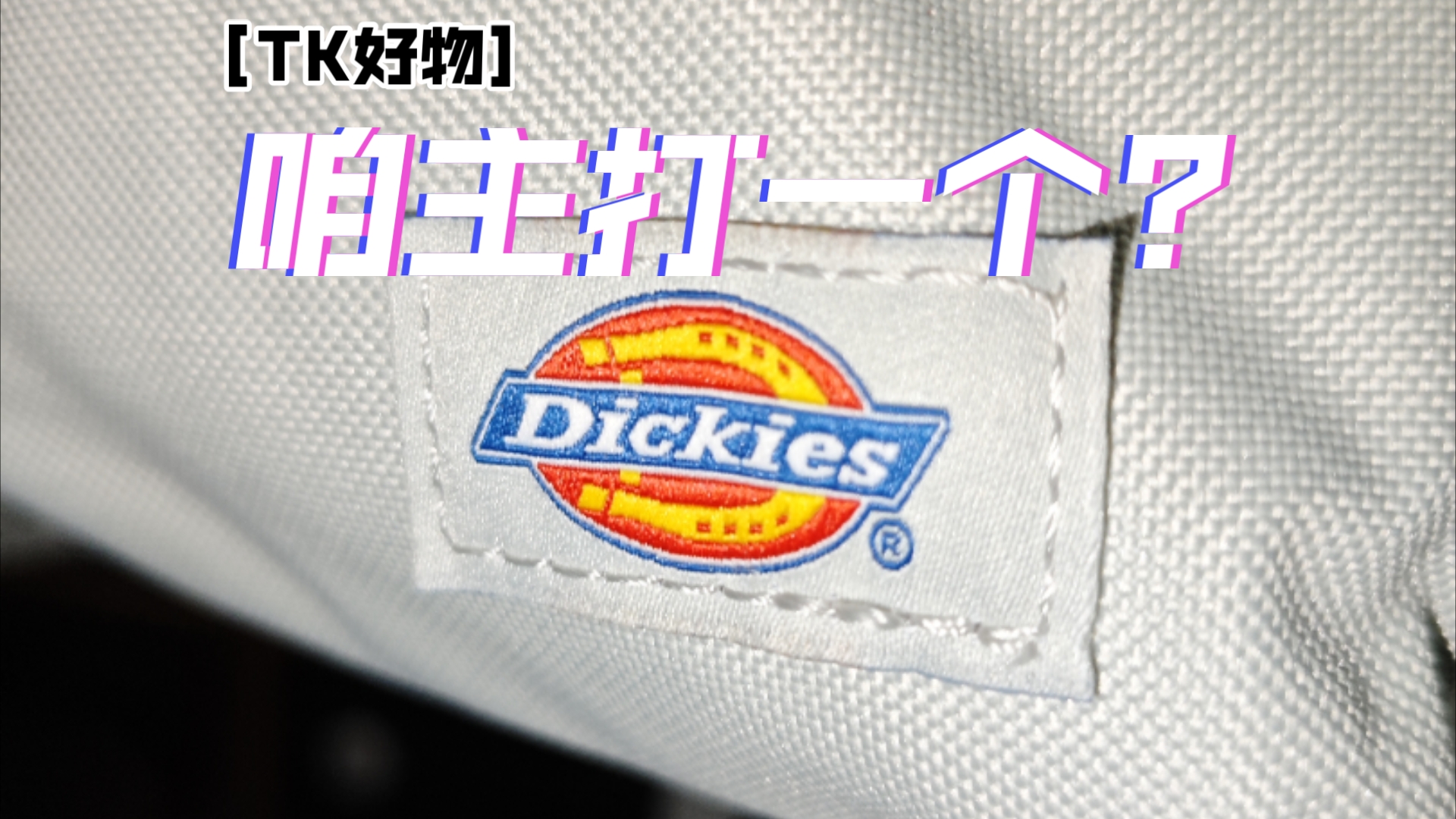 [TK好物]真的!年度高颜书包Dickies必须在位!哔哩哔哩bilibili