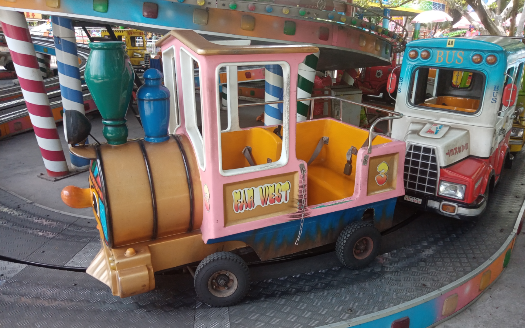 南宁人民公园游乐场爬山小火车全程第一视角pov