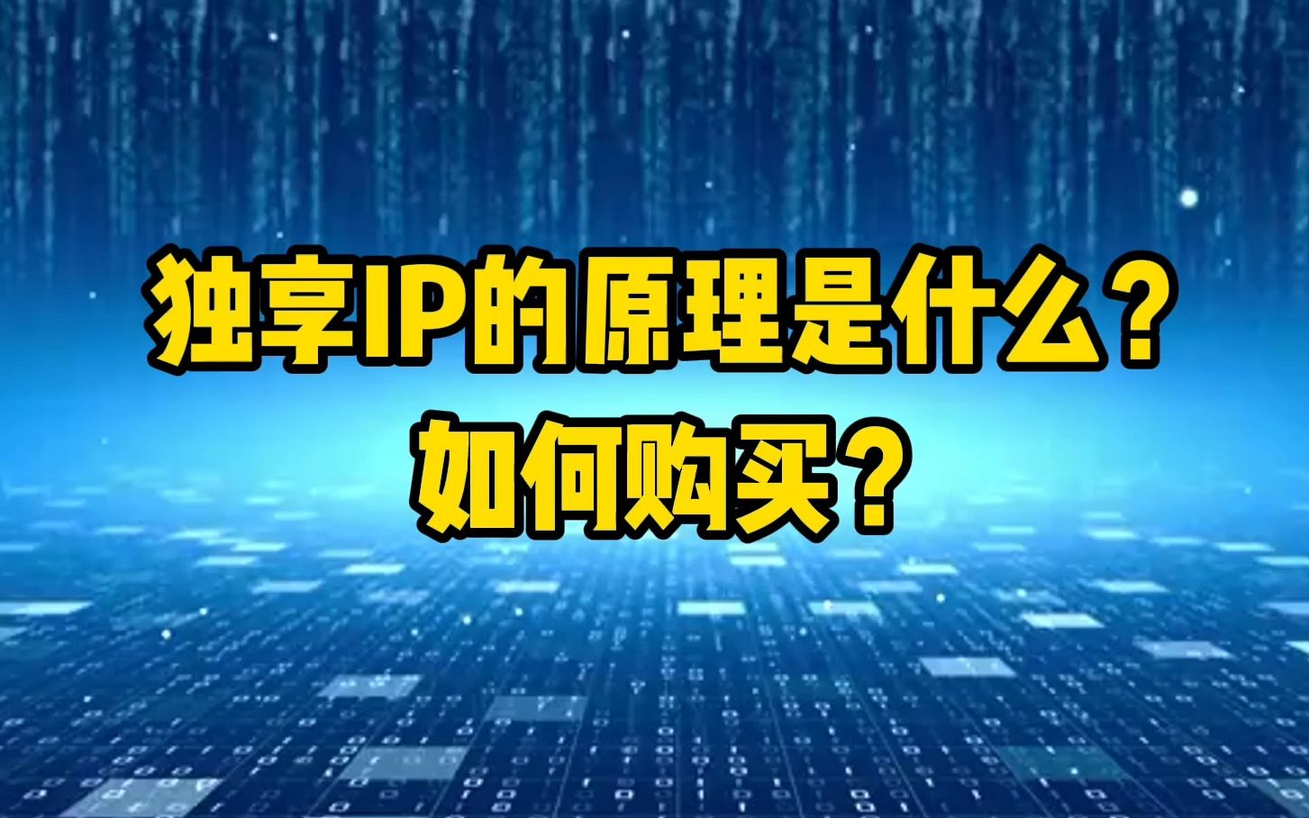 独享IP的原理是什么?如何购买?哔哩哔哩bilibili