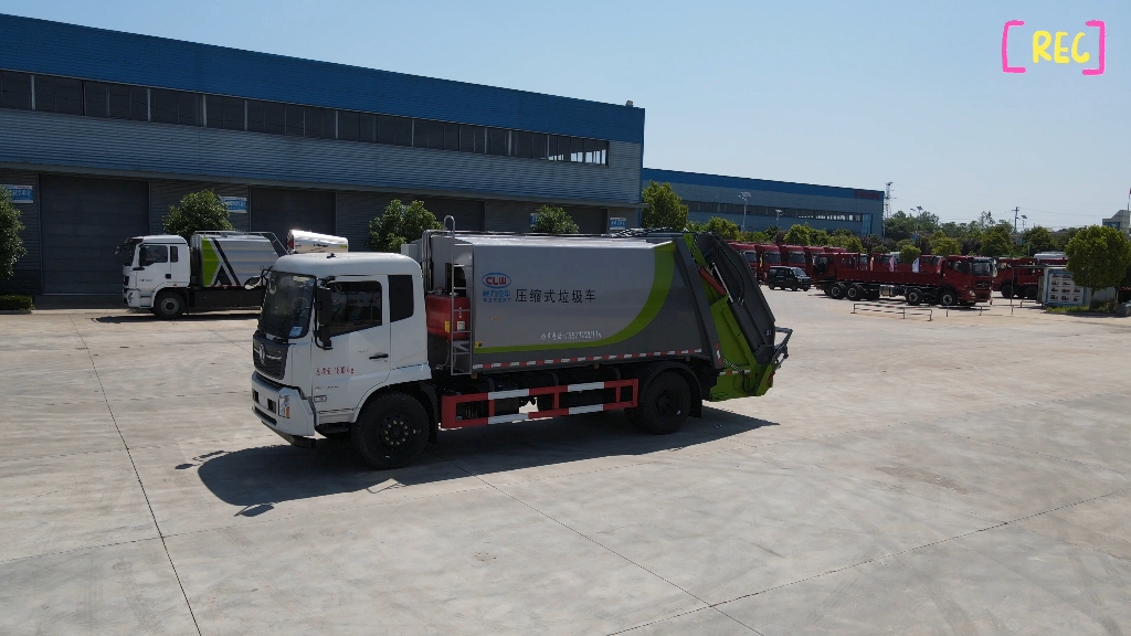 新款国六东风天锦14方压缩式环卫垃圾压缩车