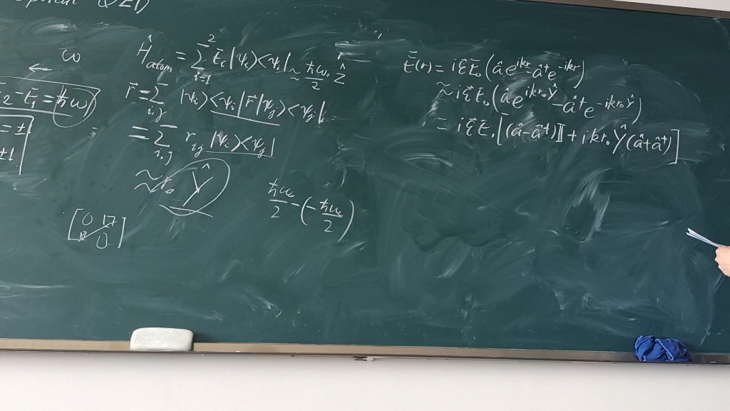 5.1 光腔量子电动力学量子计算元件-7.5.2 系统 hamiltoian(下)