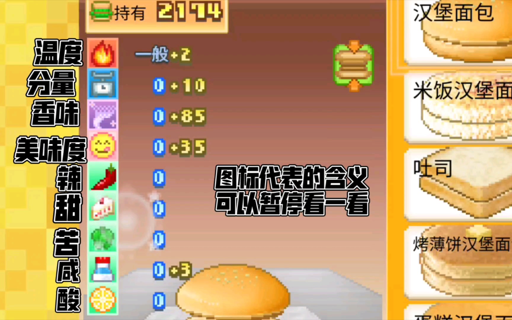开罗创意汉堡物语关于经营目标和配方开发的小tips