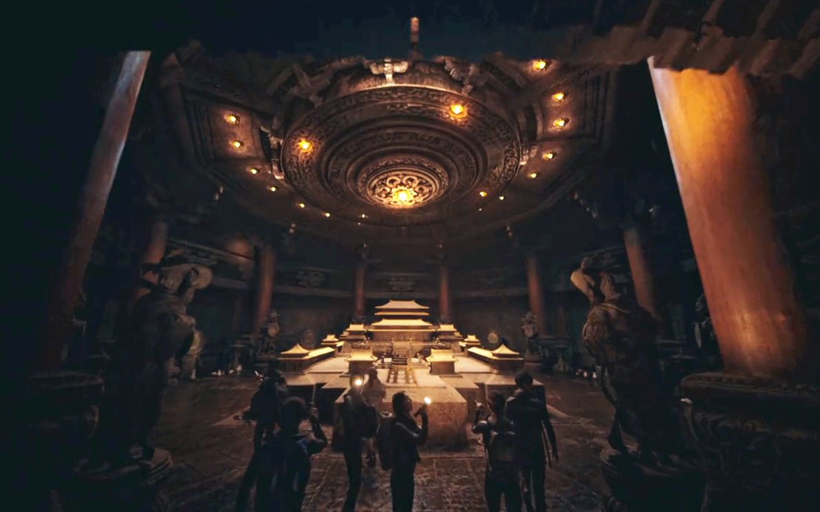 盗墓笔记第二季04:小哥破解古墓机关进入暗门,里边犹如天宫_哔哩哔哩