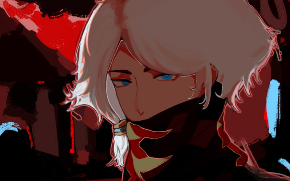 【sky光遇/初始头/绘画过程】神明从不惧怕黑暗,也从不依赖光明.