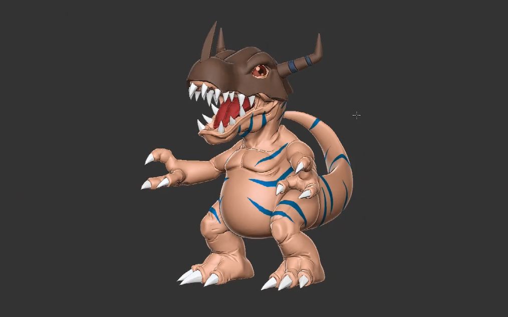 zbrush雕刻数码宝贝暴龙兽