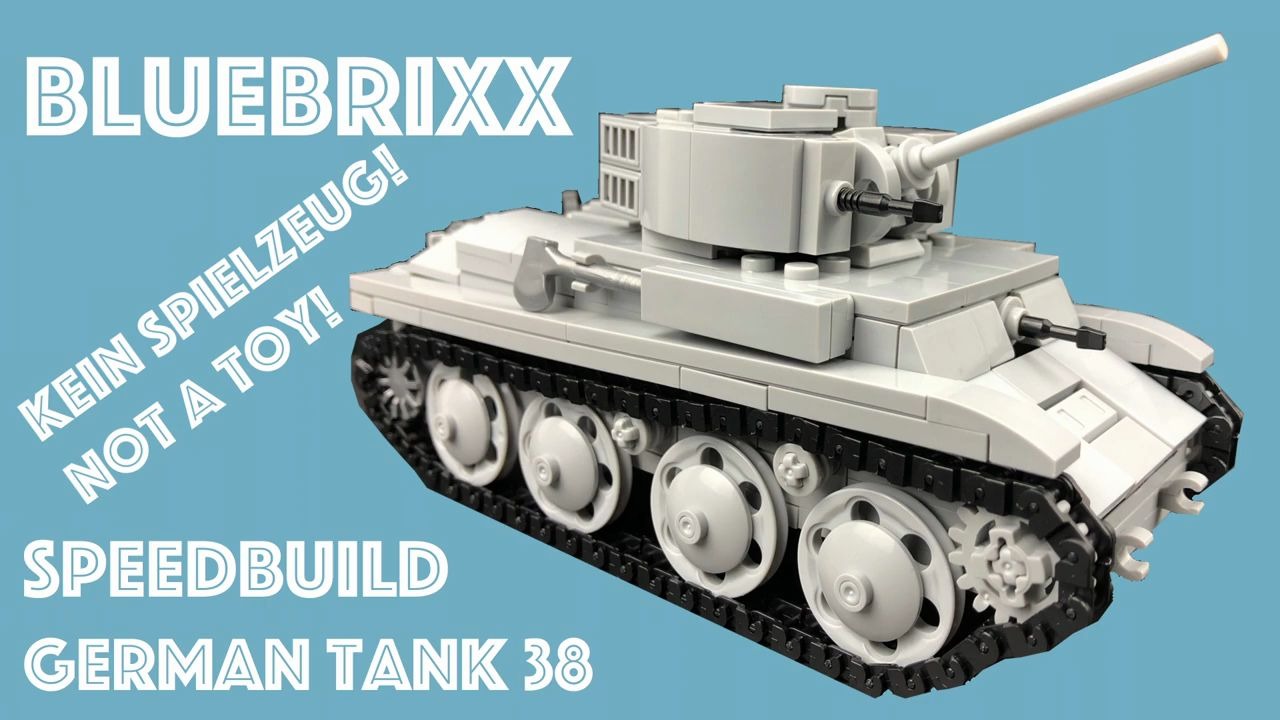 乐高moc教程panzer38轻型坦克拼搭指南