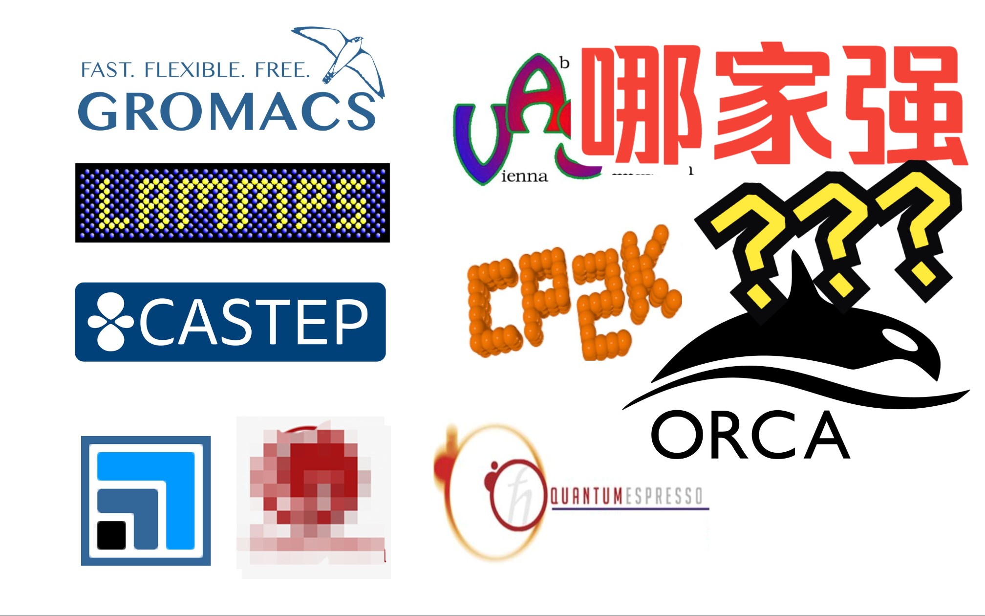 [图]计算材料学软件哪家强？送全家桶与安装教程！QE+VASP+CASTEP+MS+G***sian+LAMMPS+GROMACS+... | DFT+MD计算