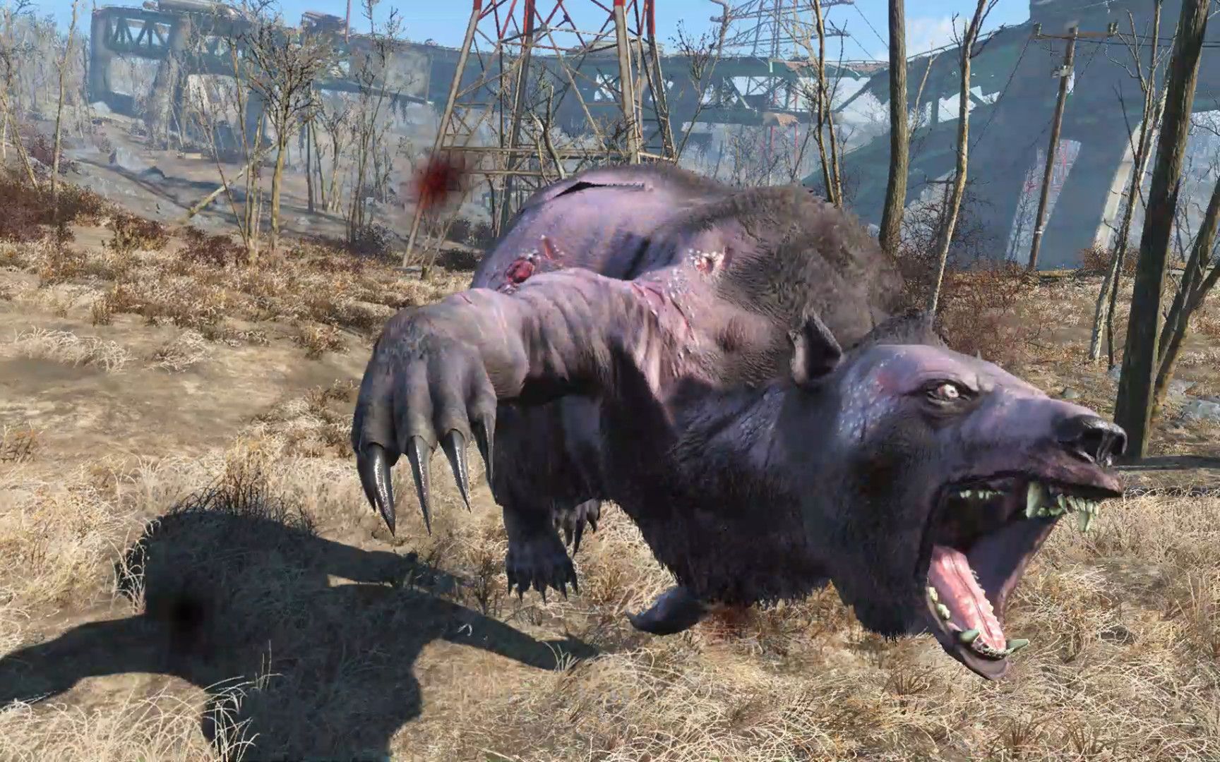 马戏团的熊受核辐射照射变异成吃人的妖怪