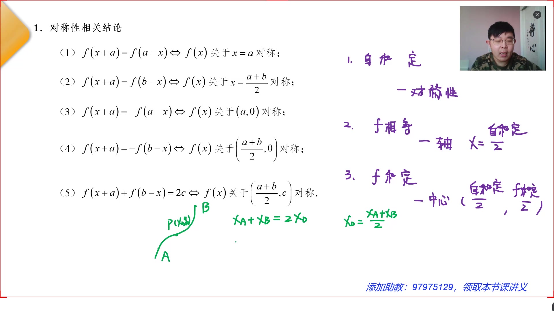 【高考数学】必修一函数对称性结论总结,总结知识不要太棒!哔哩哔哩bilibili