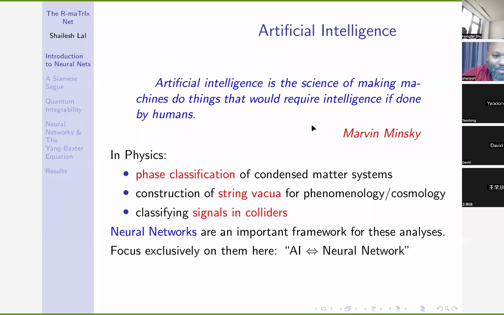 Shailesh Lal: A Neural Networks Solver for R Matrices哔哩哔哩bilibili