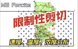 Download Video: [Materials Studio] Forcite模块教学6-限制性剪切计算 速度分布、温度分布、浓度分布分析 | MS杨站长 华算科技