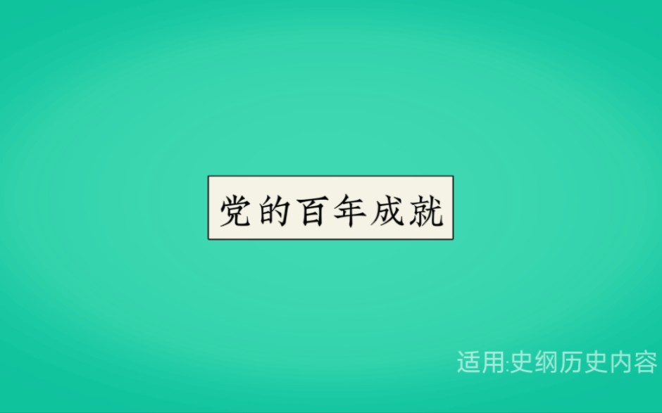 党的百年成就哔哩哔哩bilibili