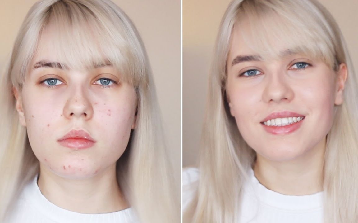 【oksana fluff】完美的日常妆 如何遮痘痘痘印_哔哩哔哩 (゜-゜)つロ