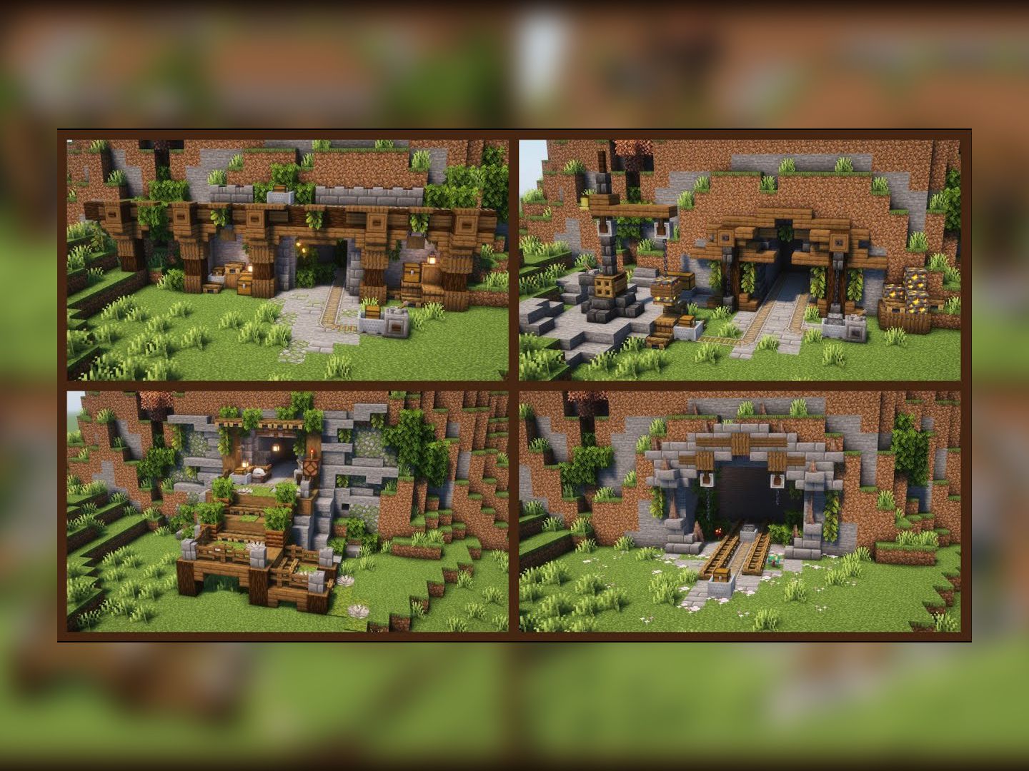 【minecraft建筑教程】矿井入口设计