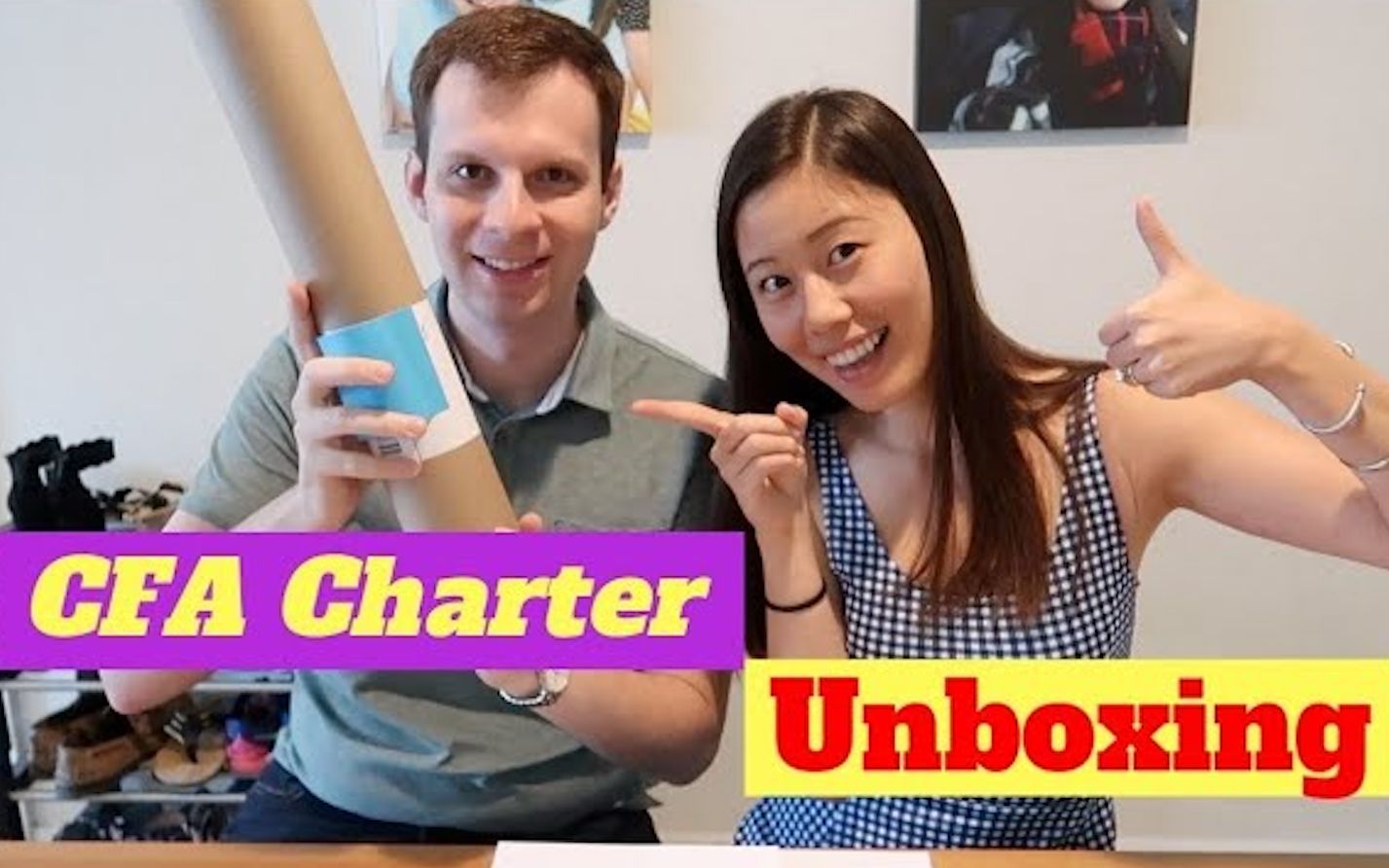 [图]CFA Charter Unboxing!!!CFA Charter长什么样？？