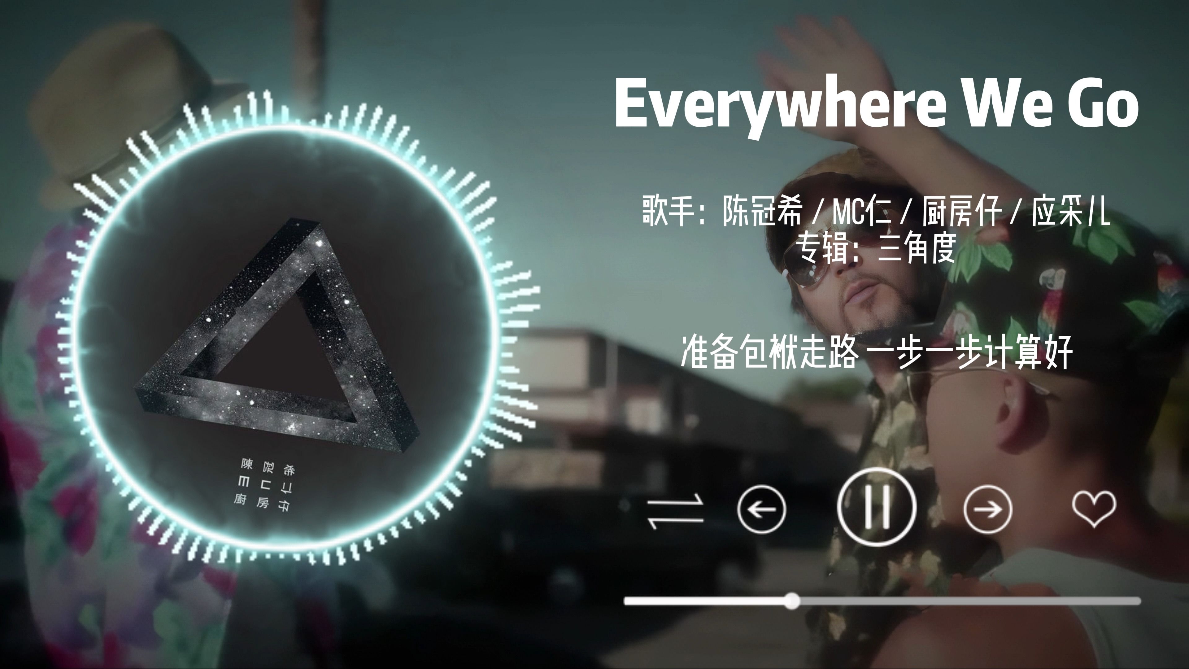 [图]“准备包袱走咯，一步一步计算好”《Everywhere We Go》