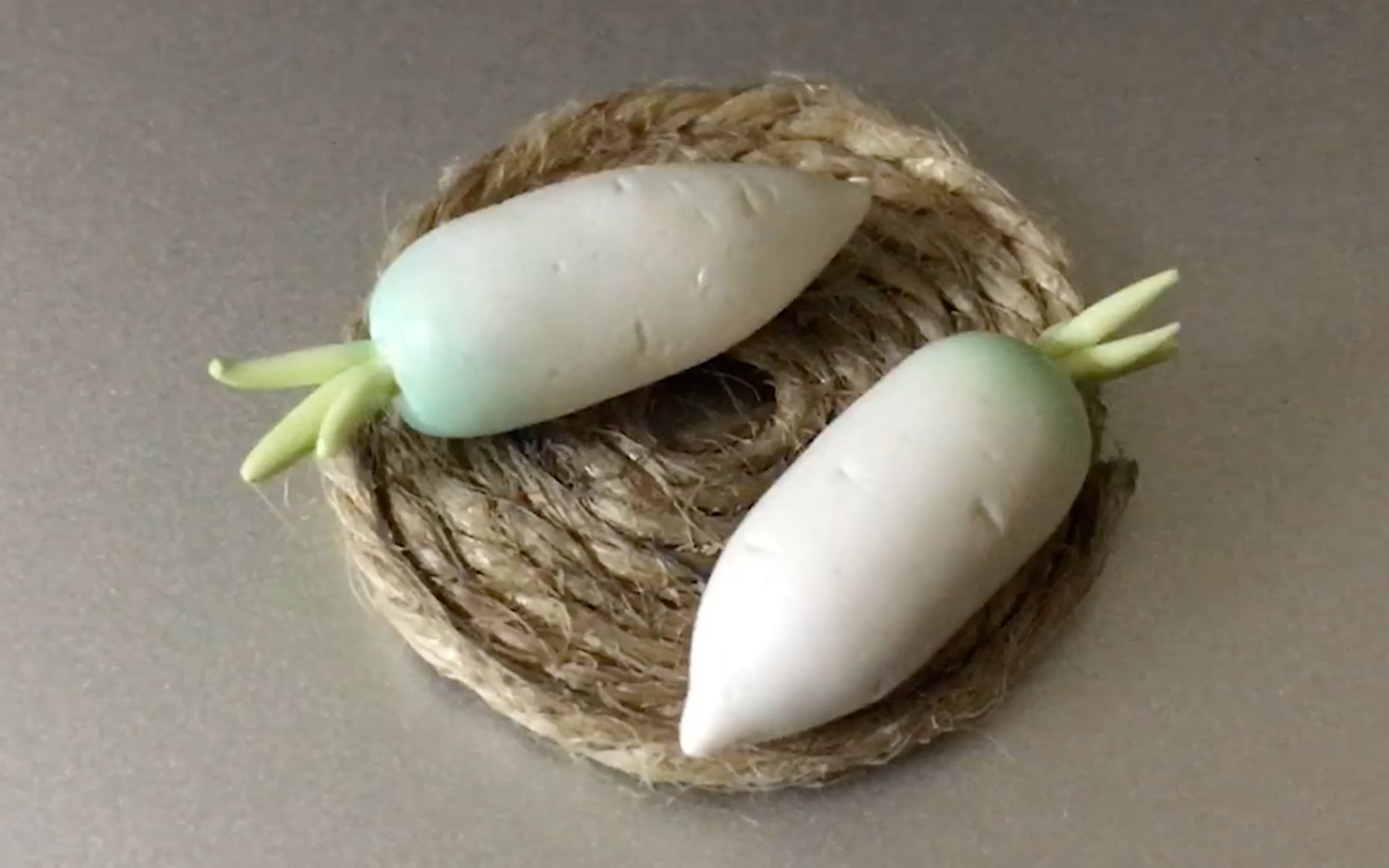 【软陶】迷你白萝卜