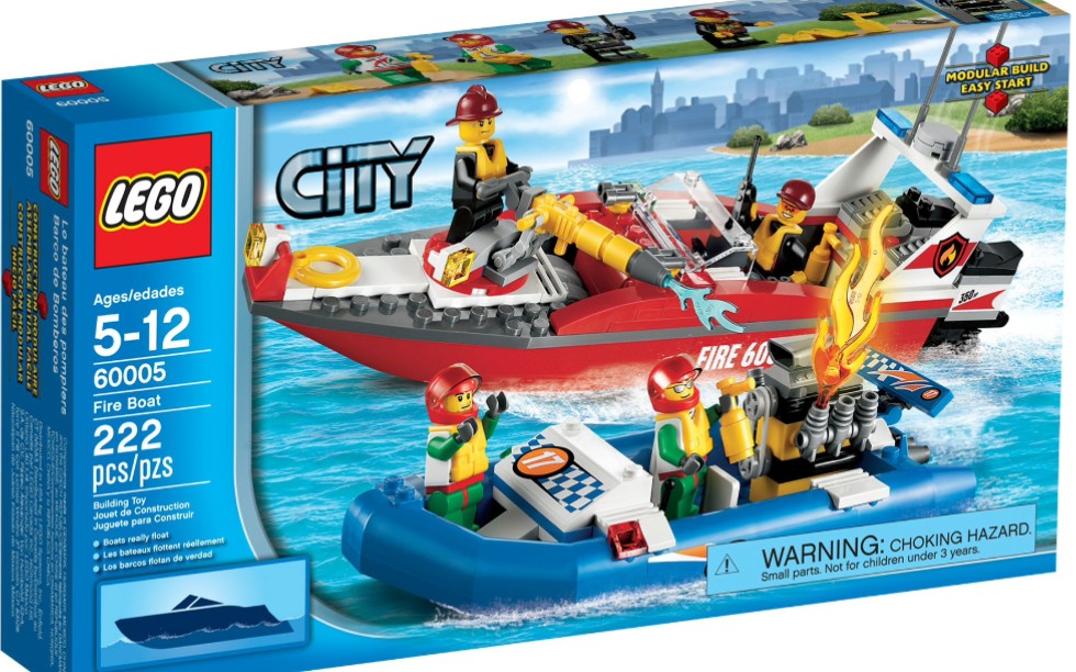 乐高城市60005消防船速组评测