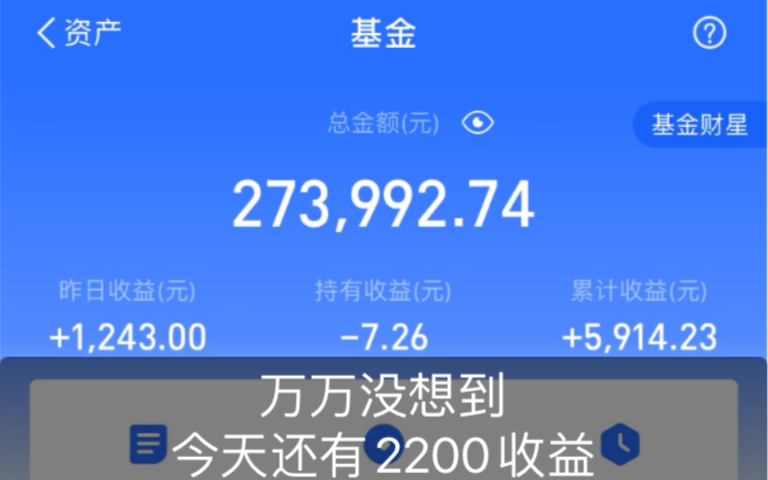 「4月29日」支付宝基金实操,万万没想到今天居然还有2200的收益,原来银行红了,哈哈哈哔哩哔哩bilibili