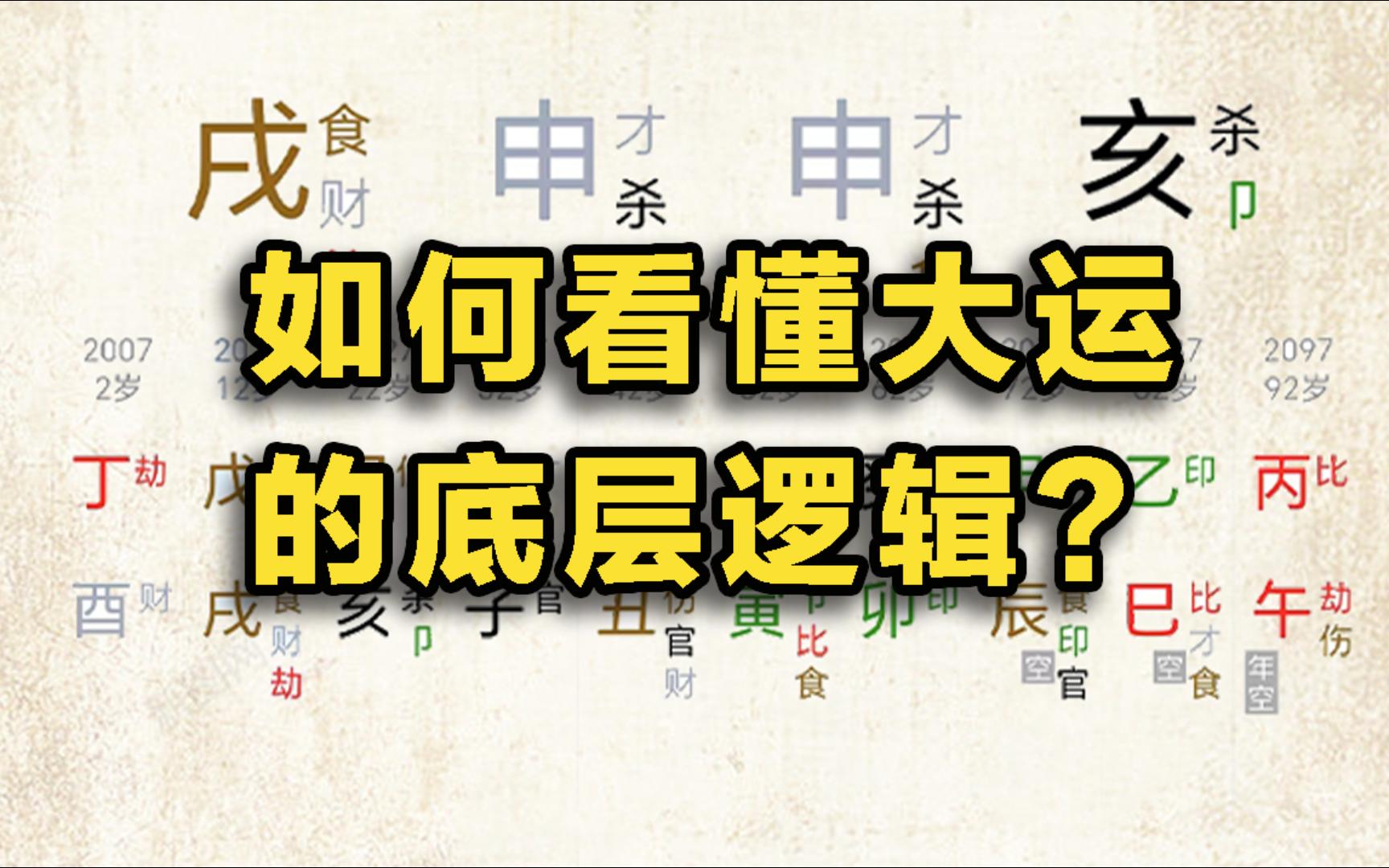 如何分析大运?如何简单看懂大运的底层逻辑!干货分享!哔哩哔哩bilibili