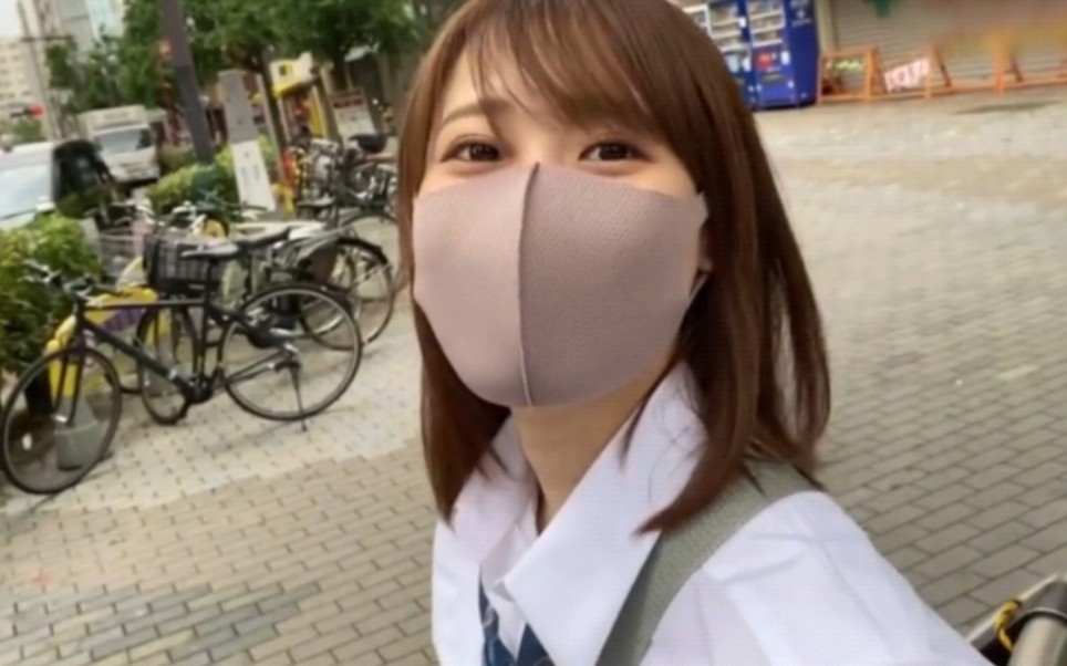 口罩jk小姐姐