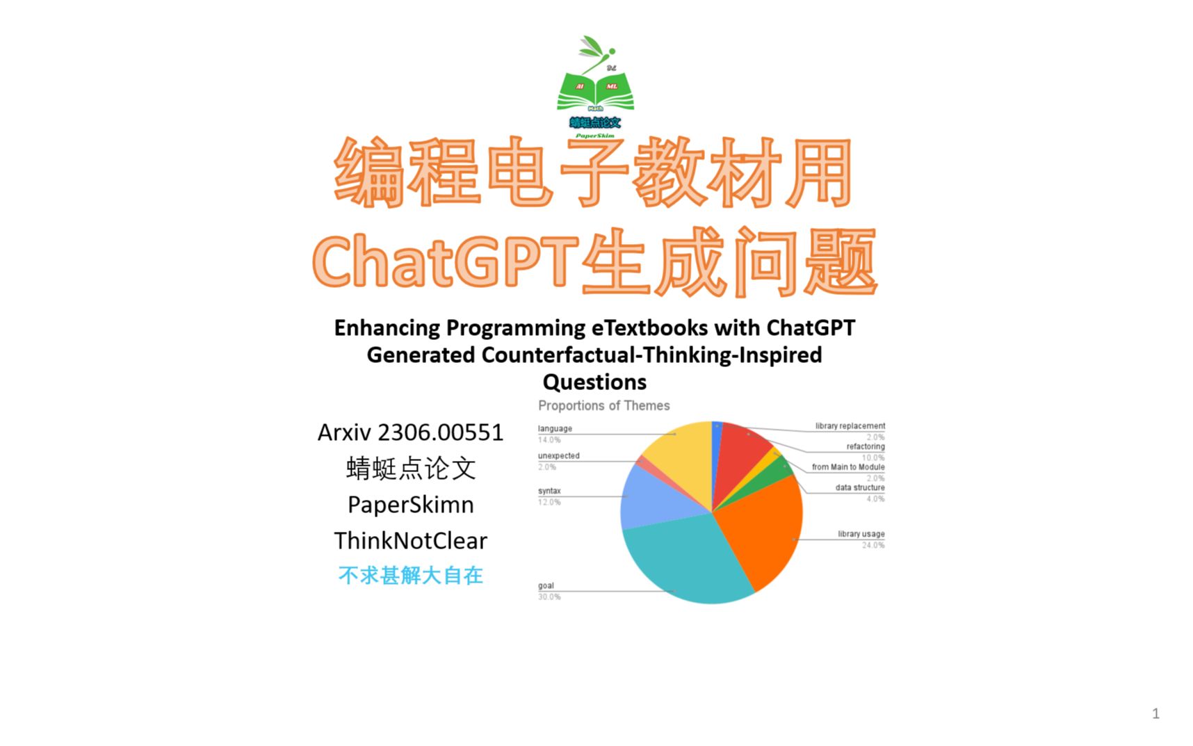 【AI+教育】Program eTextbooks by ChatGPT Generate CounterfactualThink Question哔哩哔哩bilibili