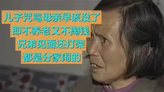 Tải video: 儿子咒骂母亲早该没了 即不养老又不掏钱 兄弟见面还打架 真愁人