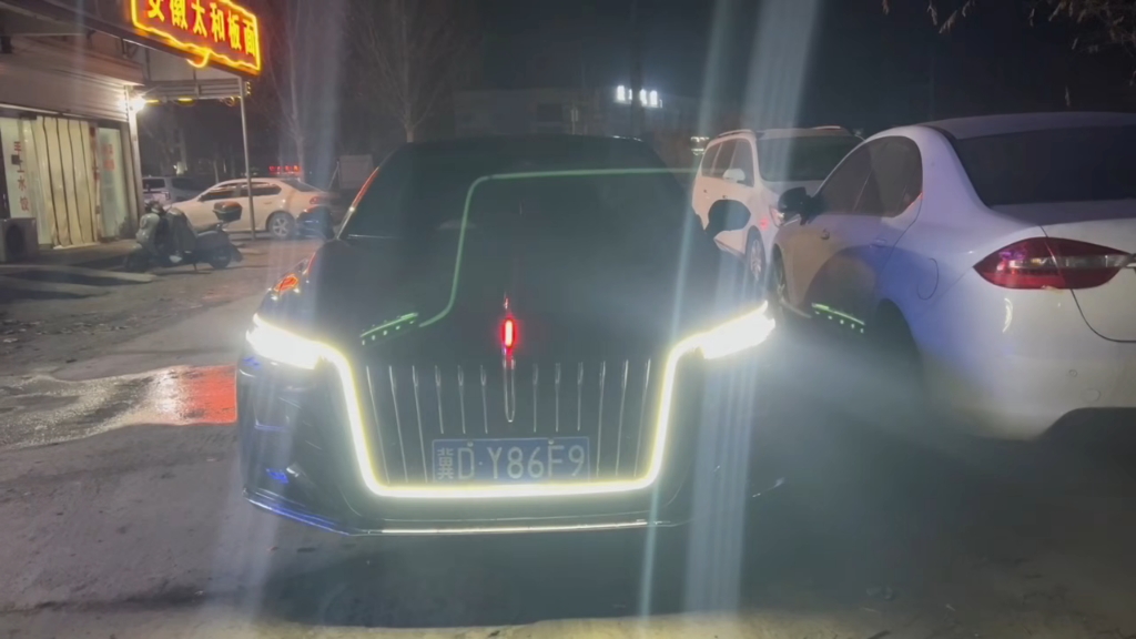 全新红旗h5替换件u灯完美上车