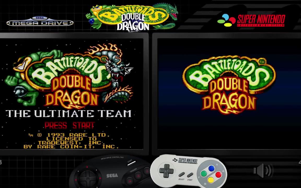 《忍者蛙与双截龙》md版 sfc版对比