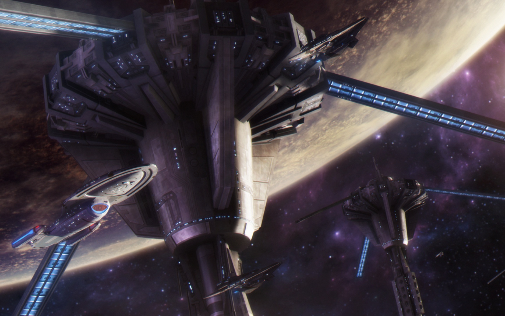 无畏级星舰建造进展:10-11甲板,穿梭机舱_哔哩哔哩_bilibili