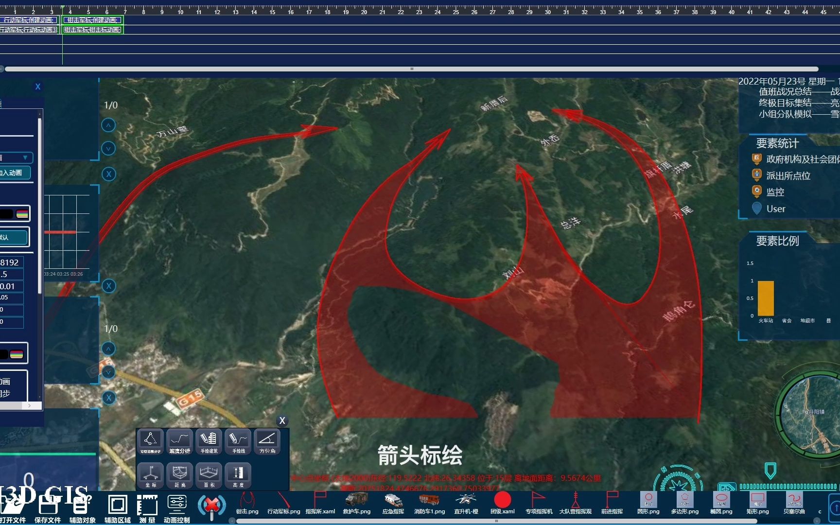 成都趋势三维电子沙盘数字沙盘M3DGIS三维地理信息、部队部署、要图标绘哔哩哔哩bilibili