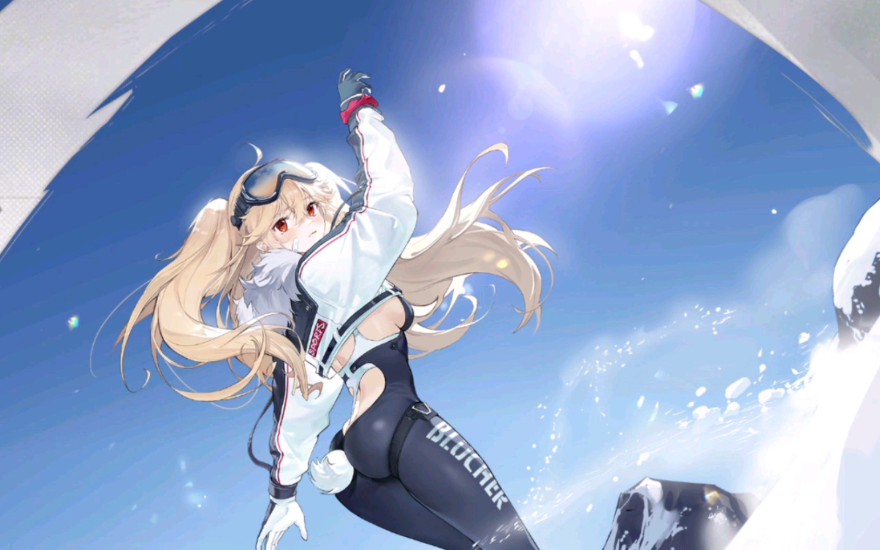 碧蓝航线 布吕歇尔皮肤 语音展示含特殊触摸 她滑进了我心里