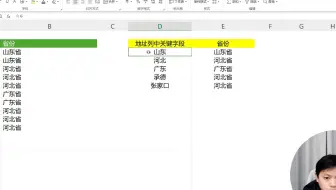 根据关键词返回省份信息 #WPS #Excel