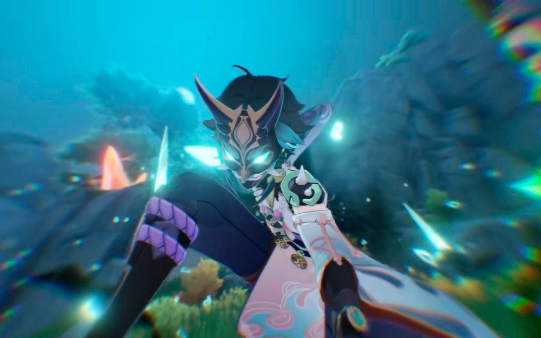 魈哥,实在是没有武器了,要不试试新手长枪?_原神