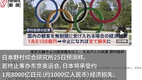 日本机构 停办奥运将亏约1000亿人民币 哔哩哔哩 Bilibili