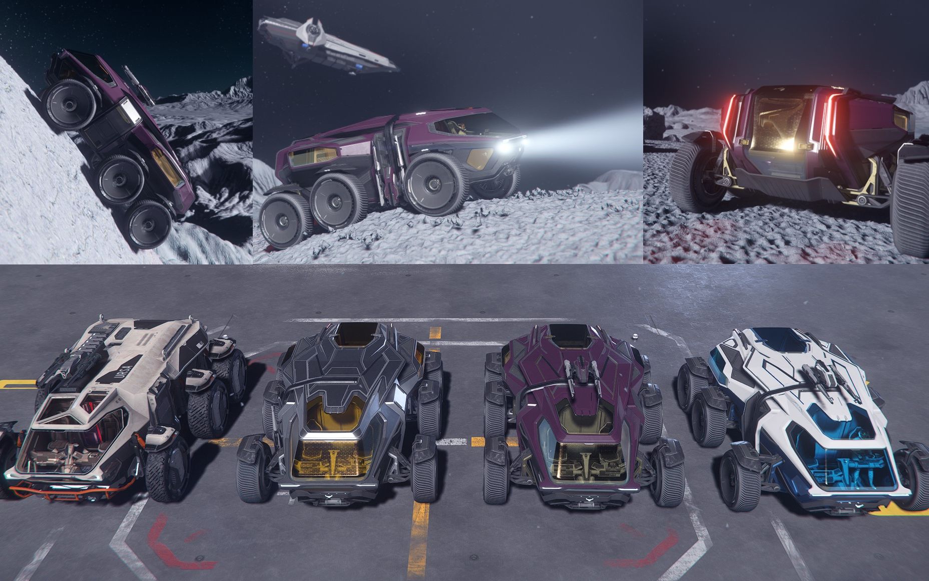 【星际公民】 涂装鉴赏——2953舰队周新车rsi山猫座lynx 3色涂装及