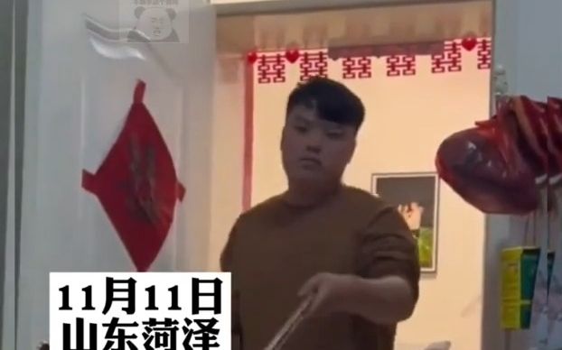 [图]婚后第一次被“家暴”，男子态...