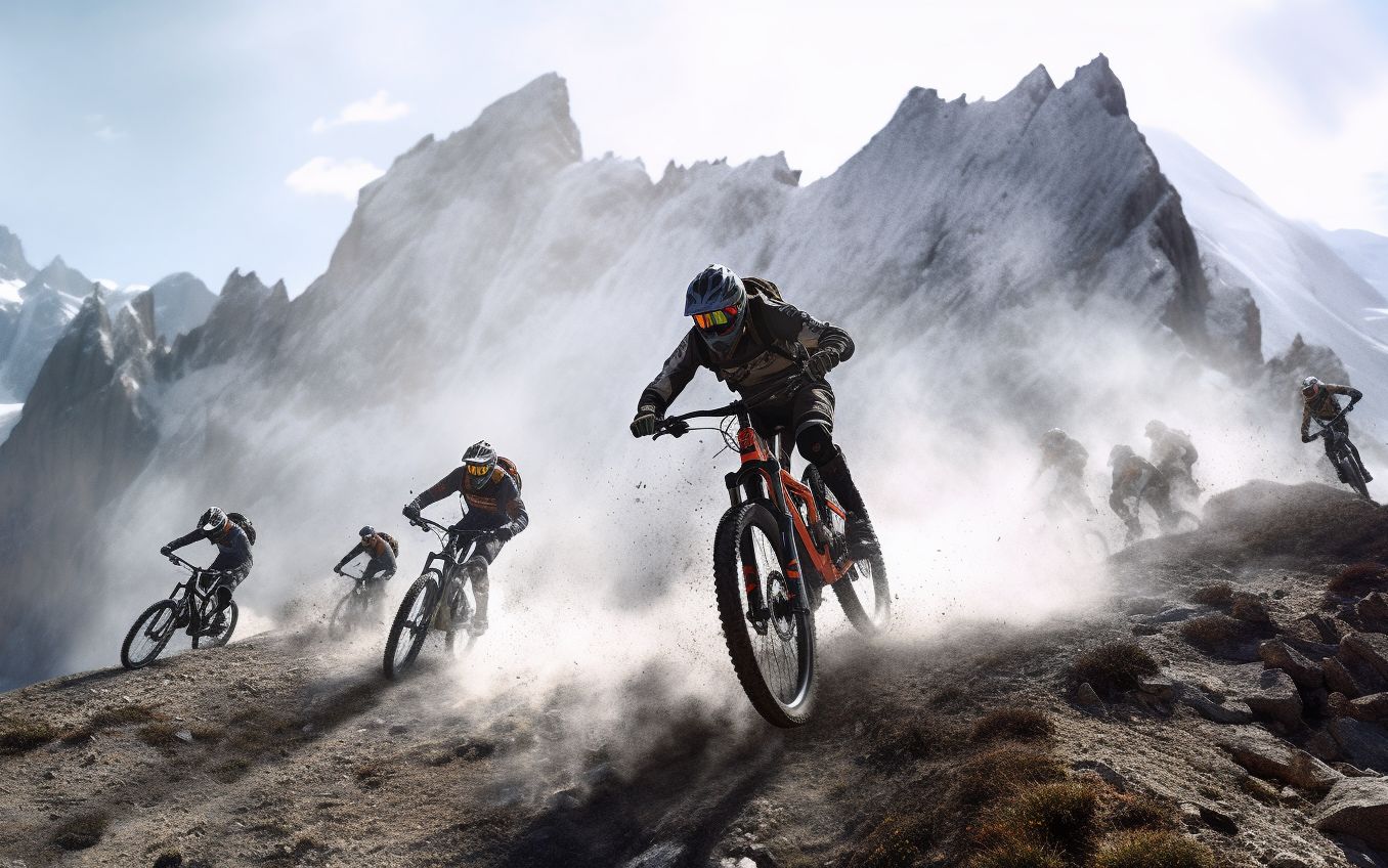 磕碰,摔车,爆胎.地狱山速降耐力赛第一视角