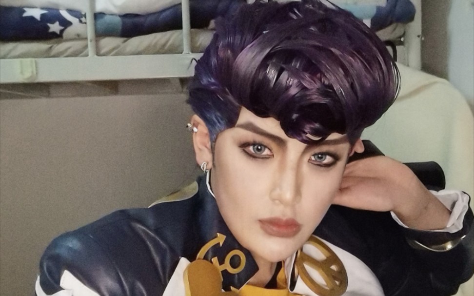 放学可以一起回家吗 东方仗助 jojo cos_哔哩哔哩_bilibili