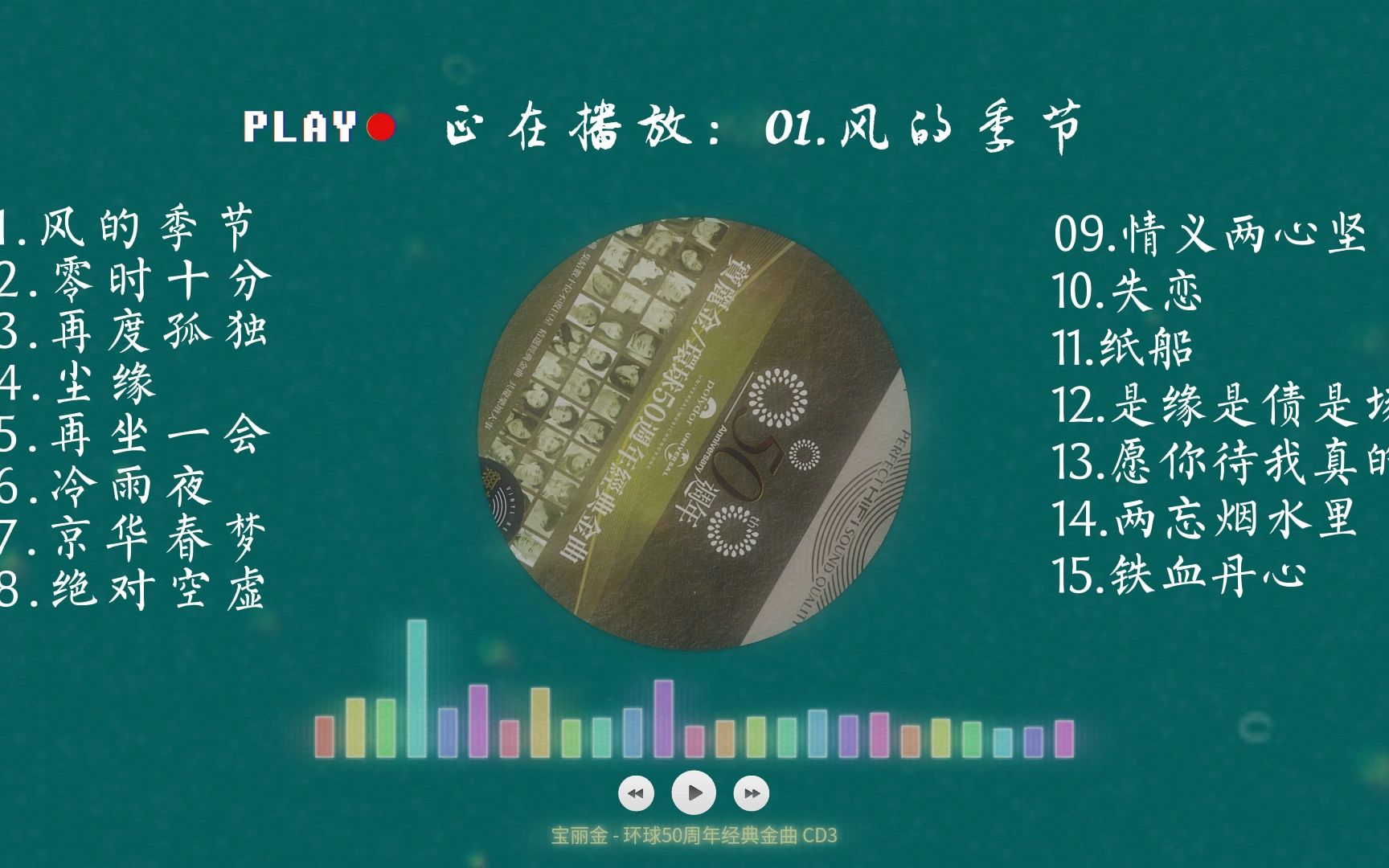 [图]宝丽金 - 环球50周年经典金曲 CD3