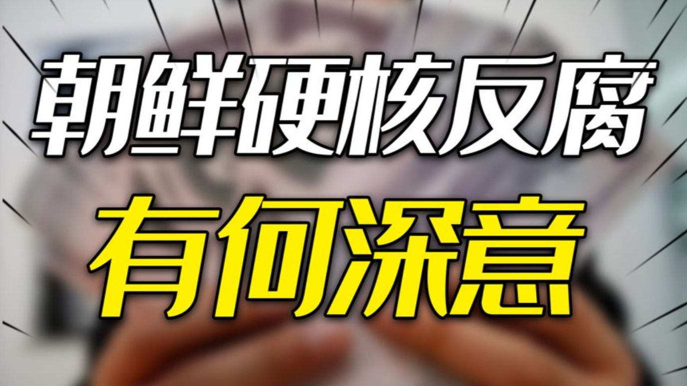 抓住就重判,皇亲国戚也不例外!朝鲜硬核反腐的背后,有何深意?哔哩哔哩bilibili