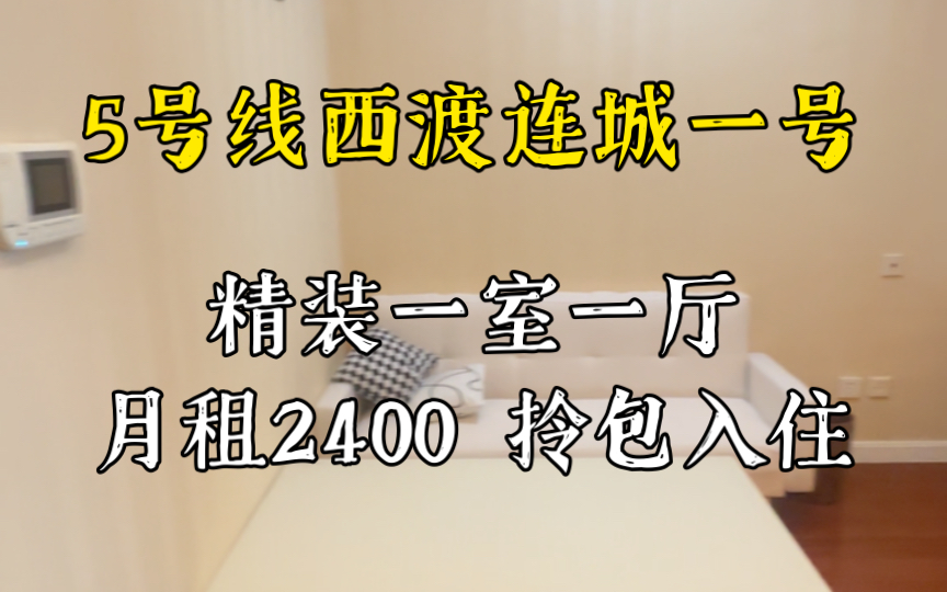 【连城一号】 一室一厅 下楼就是西渡地铁站 全屋中央空调 可看黄浦江 月租2400哔哩哔哩bilibili