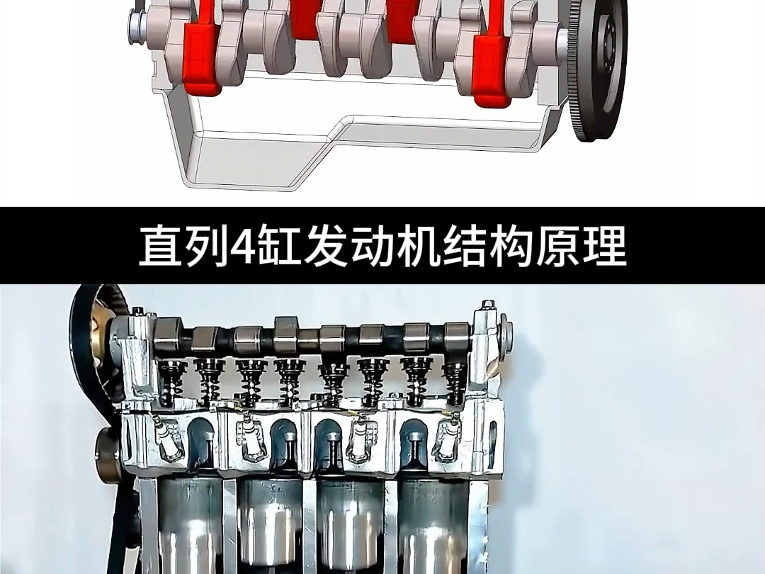 四冲程单缸发动机图解图片