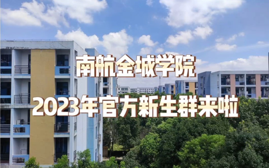 南航金城学院2023年官方新生群来啦哔哩哔哩bilibili